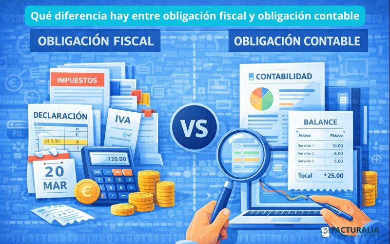 Diferencia hay entre obligación fiscal y obligación contable